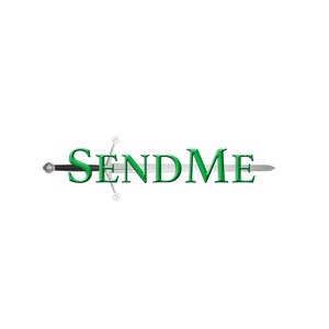 SendMe Logo with Claymore Sword